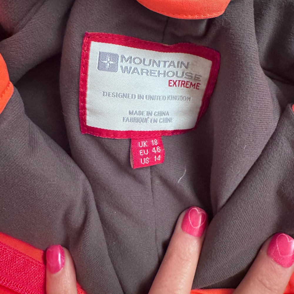 Mountain Warehouse Extreme Jacket - Gray and Orange